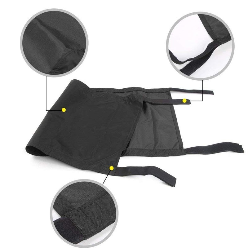 CheroCar Car Roof Hammock Top Net for Jeep Wrangler Unlimited Accessories 1987-2020 YJ, TJ, LJ, JK, JKU, JL, JLU, for Jeep Gladiator JT 2020, Black Decoration - Image 3